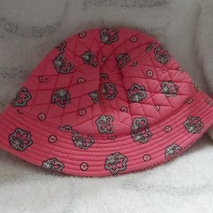 Vera Bradley sun hat in retired pink bandana